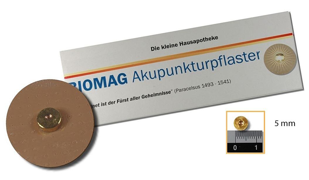 Biomag 9000 Magnetpflaster vergoldet, die Stärksten, bipolar